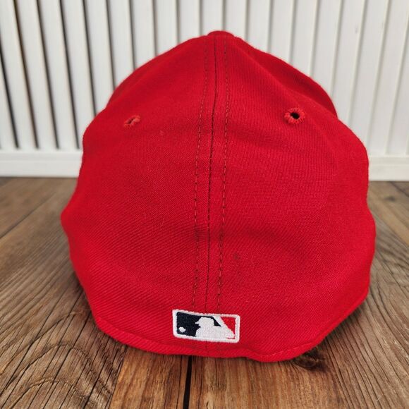 VINTAGE St Louis Cardinals New Era 59fifty Sz 7.5 Hat Cap Red Wool USA Baseball - Picture 5 of 11